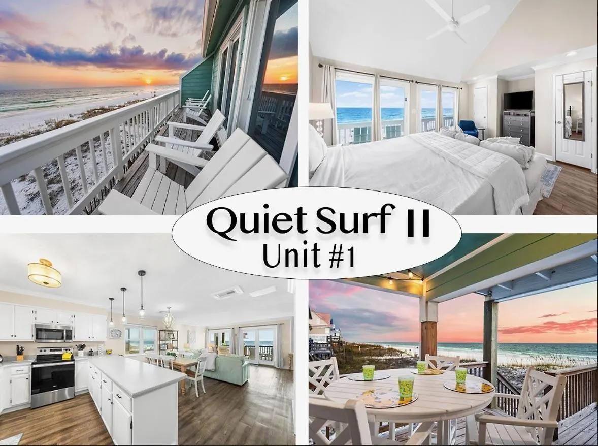 Quiet Surf II #1-On Gulf-Townhome Destin
